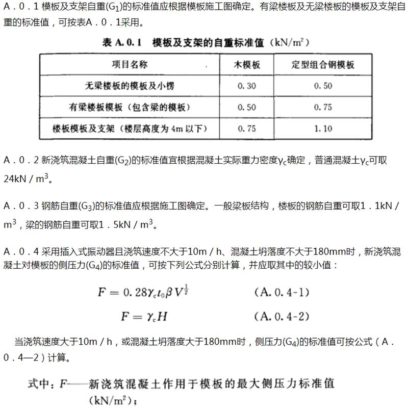 施工荷載：《混凝土結(jié)構工程施工規(guī)范》GB 50666-2011(圖1)